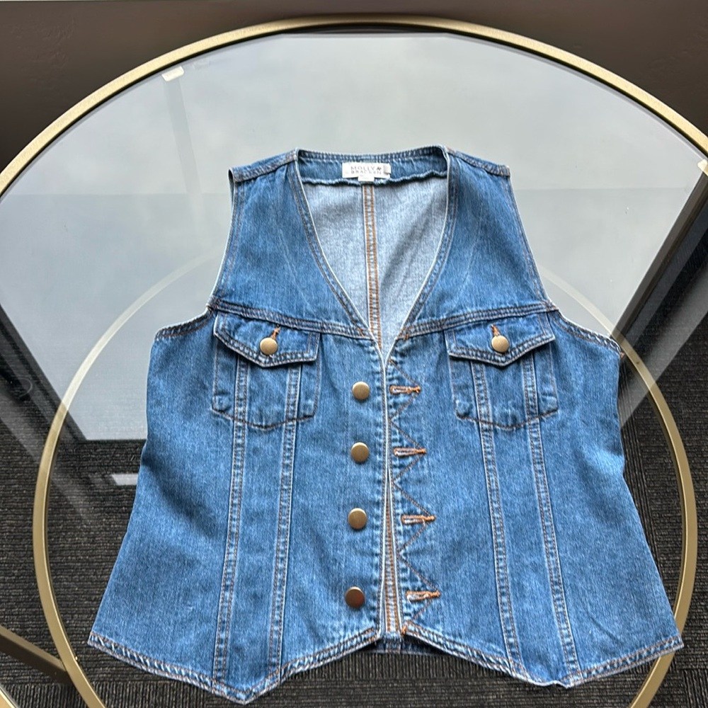 Denim vest brand, Molly Bracken,size medium only been worn once.